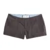 Dark Grey Contrast Stitch Shorts with Patch Pockets