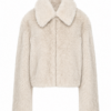 Ivory Faux Fur Cropped Jacket