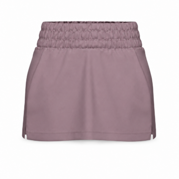 Dusty Purple Smocked Waist Mini Skirt