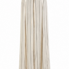 Cream Pinstripe Wide-Leg Pants with Elastic Waist
