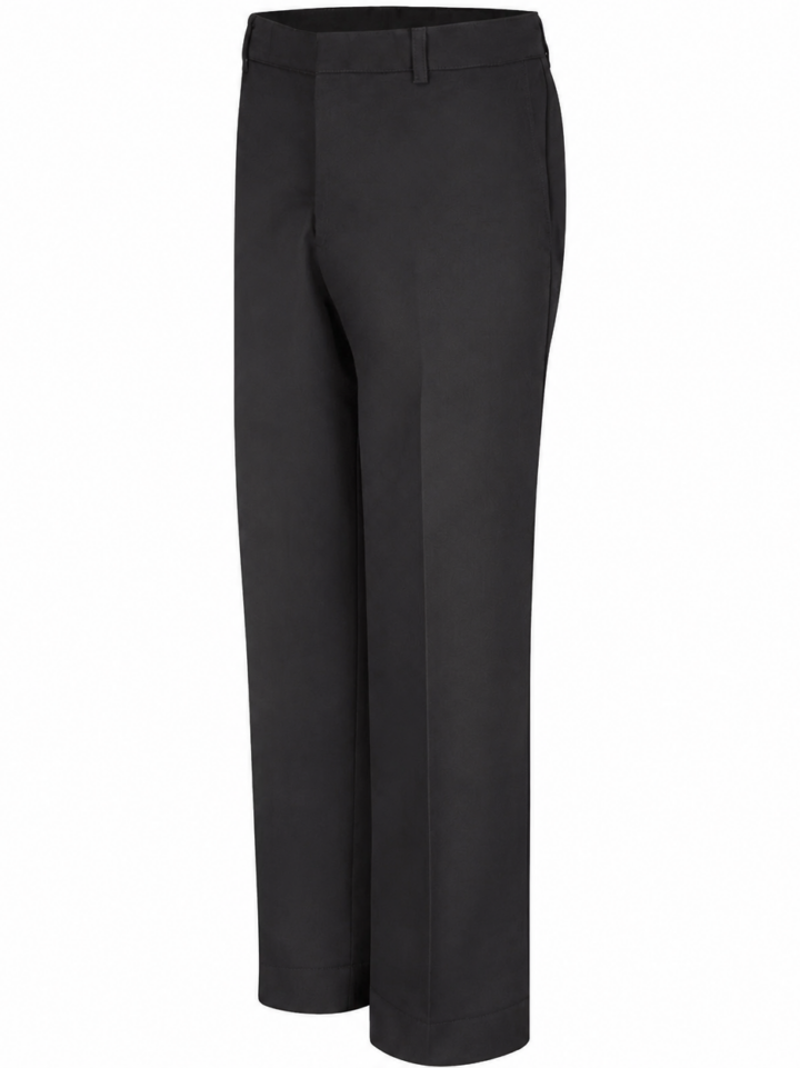 Black Tailored Straight-Leg Dress Pants